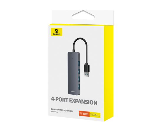 Baseus USB-A uz USB 3.0 4 porti, 15 cm, pelēks