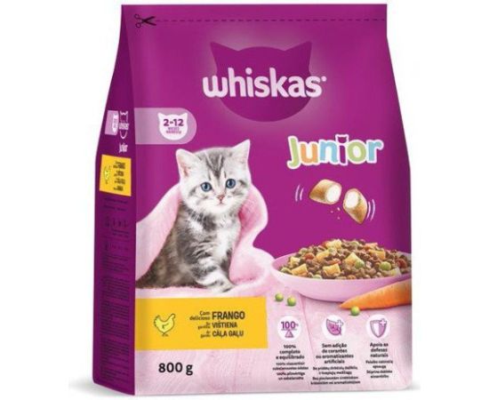DRY CAT FOOD WHISKAS JUNIOR CHICKEN 800G