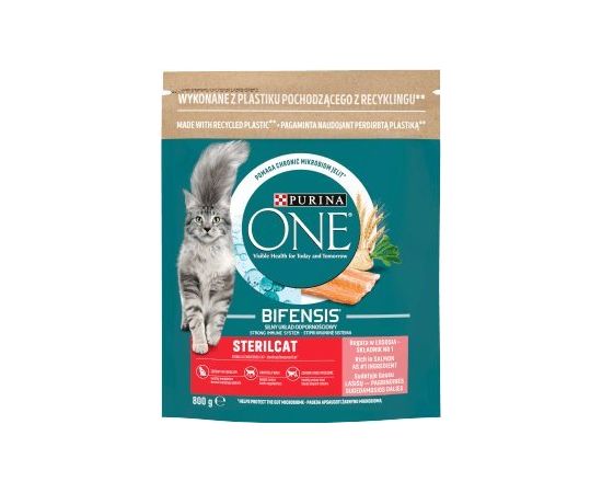 Purina PURINA ONE Bifensis Sterilcat Karma dla kotów bogata w łososia 800g