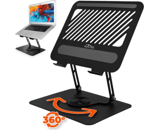 Media Tech Adjustable, rotatable, ergonomic laptop stand 10–17″ LAPTOP STAND ROTO MT2662