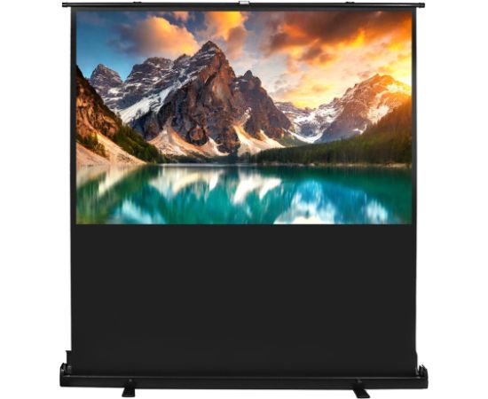 Maclean MC-213 Portable Projection Screen, Compact, Floor, 100", 16:10