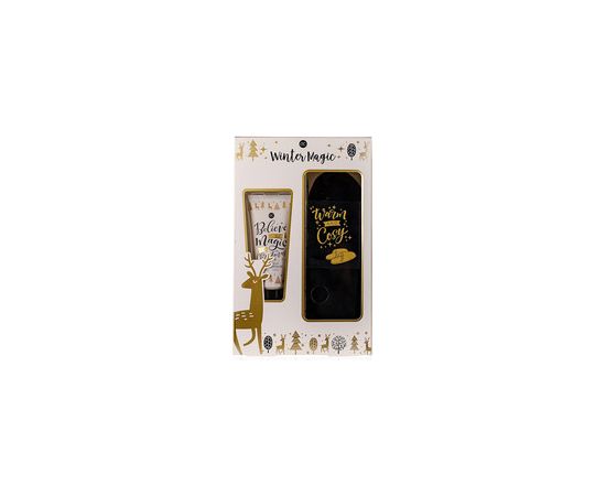 Accentra Winter Magic Foot Care Set - Foot care gift set with slippers