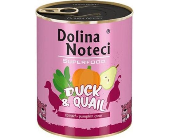 Dolina Noteci Dolina Noteci Premium Superfood Pies Kaczka i przepiórka puszka 400g