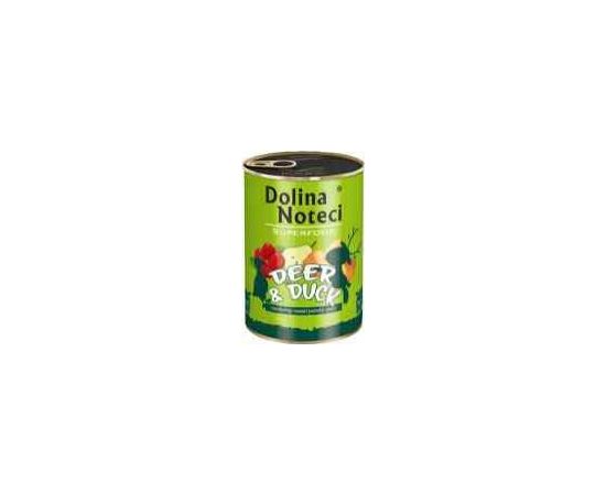 Dolina Noteci Dolina Noteci Premium Superfood Pies Jeleń i kaczka puszka 400g