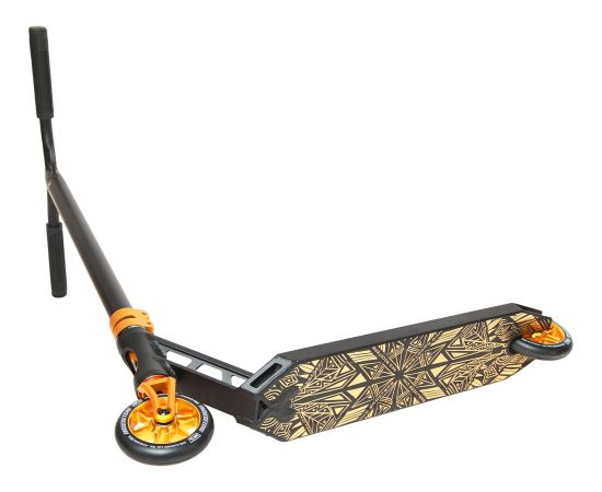 NKD YEET Stunt Scooter Melns/Zelts 85cm