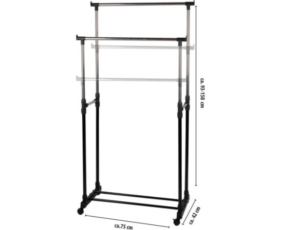 SZAFA GARDEROBA WIESZAK 75x42x93-158CM ALPINA