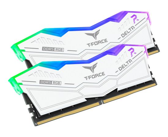 Team Group DDR5 - 32GB - 6000 - CL - 30 (2x 16 GB) dual kit (white, FF4D532G6000HC30DC01, Delta RGB, INTEL XMP)