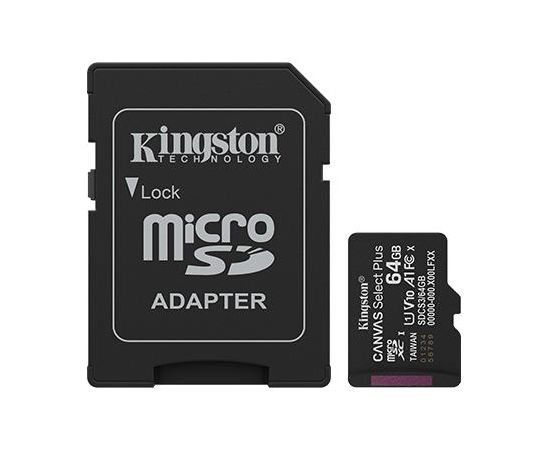 MEMORY MICRO SDXC 64GB UHS-I/W/ADAPTER SDCS3/64GB KINGSTON