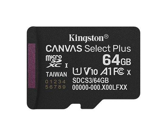 MEMORY MICRO SDXC 64GB UHS-I/SDCS3/64GBSP KINGSTON