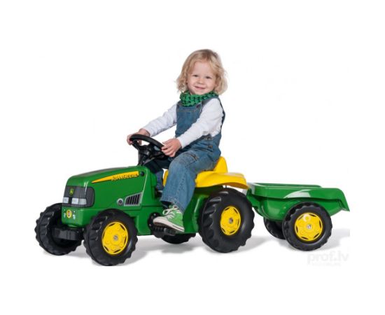 Rolly Toys Педальный трактор Rolly KID  John Deere с прицепом (2,5-5 лет ) Германия 012190