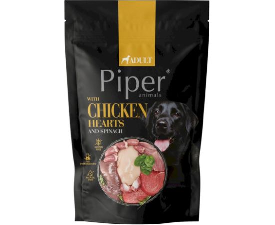 DOLINA NOTECI Piper serca kurczaka i szpinak mokra karma dla psa 500g