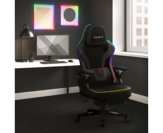 Huzaro Fotel gamingowy Force 4.6 RGB Black Mesh Игровые стулья