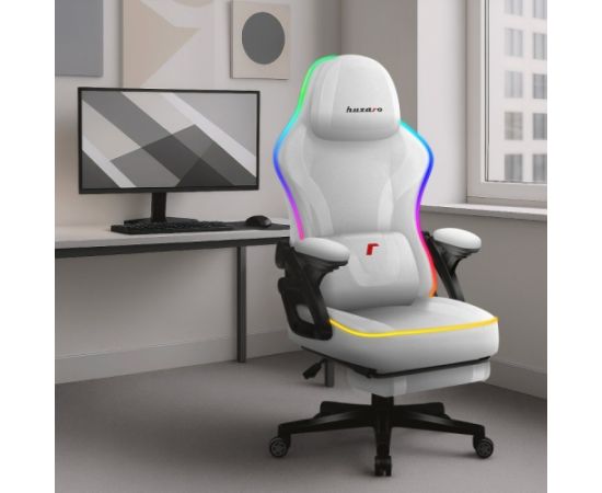 Huzaro Fotel gamingowy Force 4.6 RGB White Mesh