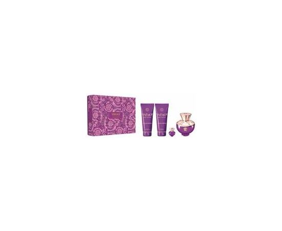 Versace Dylan Purple pour Femme Dárková sada EDP 100 ml, sprchový gel 100 ml, tělové mléko 100 ml a miniaturka EDP 5 ml 100ml