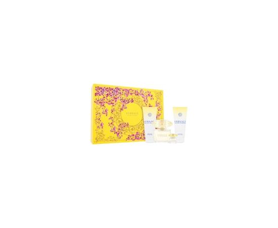 Versace Yellow Diamond Gift set EDT 90 ml, body lotion 100 ml, shower gel 100 ml and miniature EDT 5 ml 90ml