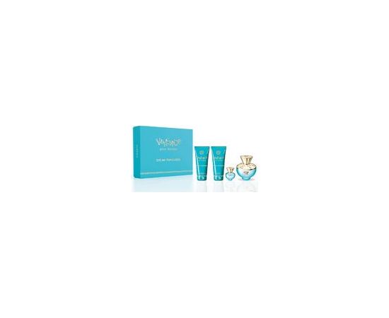 Versace Dylan Turquoise pour Femme Gift set EDT 100 ml, shower gel 100 ml, body gel 100 ml and miniature EDT 5 ml 100ml