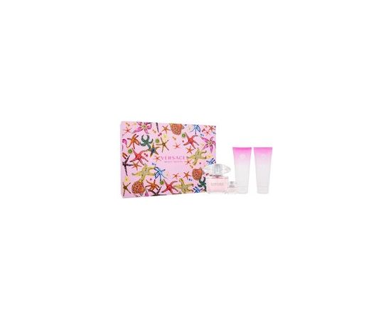 Versace Bright Crystal Gift Set EDT 90 ml, body lotion 100 ml Crystal Bright, Bright Crystal shower gel 100 ml, and miniatures Bright Cr 90ml