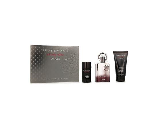 Afnan Supremacy Not Only Intense Extrait de Parfum Gift set 100 ml, shower gel 150 ml and deodorant stick 75g 100ml