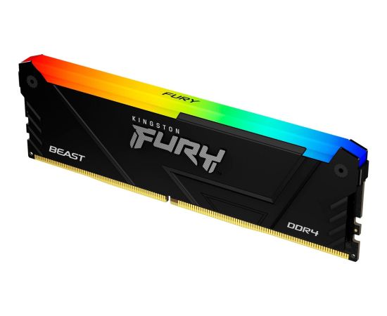 Kingston DDR4 - 32GB -3600 - CL - 17 (4x 8 GB) quad kit (black, KF436C17BB2AK4/32, Beast RGB, INTEL XMP)