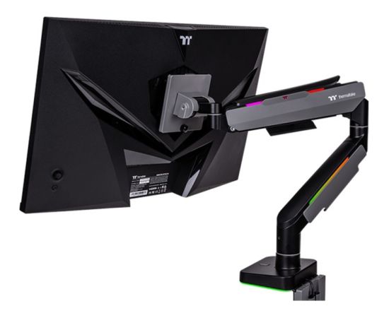 Thermaltake Single RGB Gaming Monitor Arm, monitor mount (black, for monitors 17" - 49")