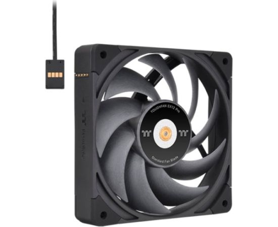 Thermaltake TOUGHFAN EX12 Pro High Static Pressure PC Cooling Fan – Swappable Edition, Case Fan (Black, 3-Fan Pack)