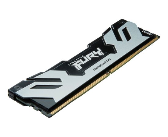 Kingston FURY DDR5 16GB - 7200 - CL - 38 - Single-Kit - DIMM, KF572C38RS-16, Fury Renegade Silver, XMP, black/silver