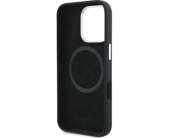 Mercedes Liquid Silicon Stripes Pattern MagSafe Case Aizsargapvalks priekš Apple iPhone16 Pro