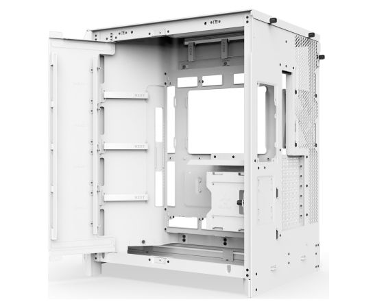 NZXT H9 Flow RGB+, tower case white (matte), tempered glass x 2