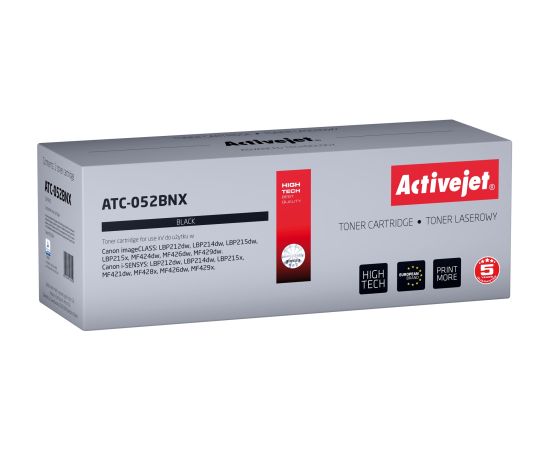 Activejet ATC-052BNX toner (replacement for Canon 052BK XL; Supreme; 9200 pages; black)