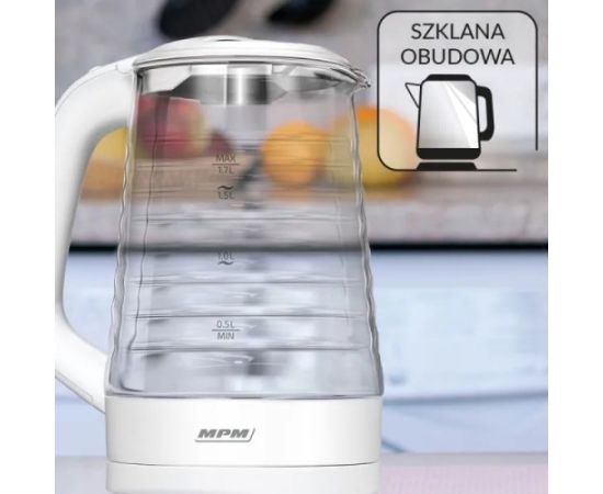 Szklany czajnik bezprzewodowy MPM MCZ-124