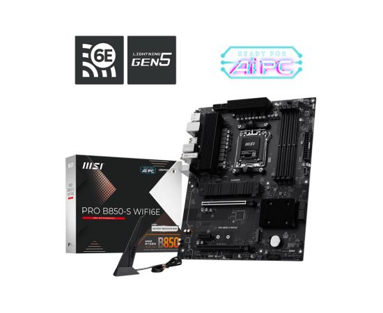 MSI PRO B850-S WIFI6E motherboard AMD B850 Socket AM5 ATX