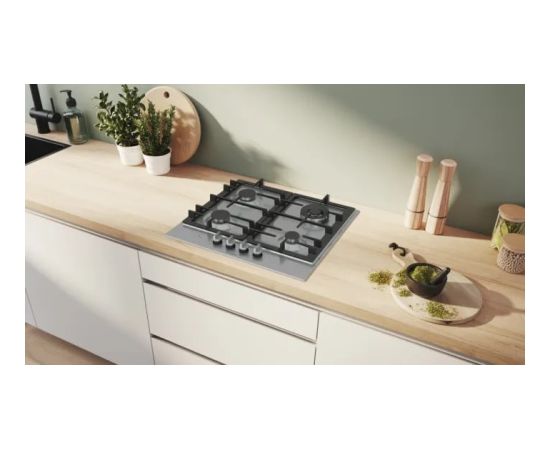 Bosch Serie 6 PCH6A5I90 Gāzes virsma Stainless steel 60cm