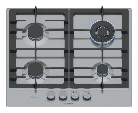 Bosch Serie 6 PCH6A5I90 Gāzes virsma Stainless steel 60cm