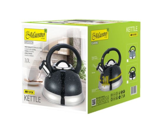 Kettle MAESTRO MR-1313C black 3 l