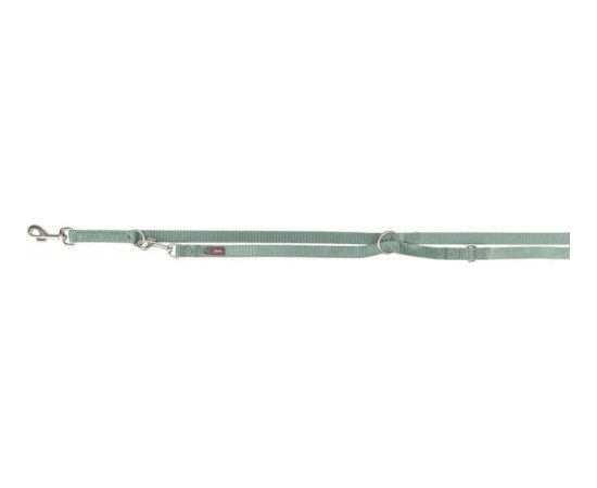 Trixie Premium, smycz regulowana, dla psa, ta�ma, sza�wiowy, XS: 2.00 m/10 mm