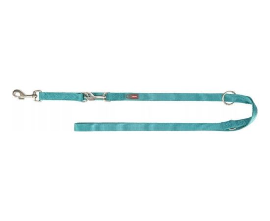 Trixie Premium, smycz regulowana, dla psa, ta�ma, aqua, L�XL: 2.00 m/25 mm