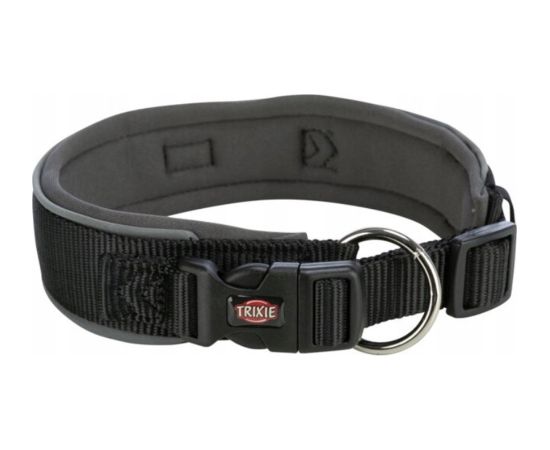 Trixie Premium, obro�a, dla psa, czarna/grafitowa, XS�S: 27�35 cm/25 mm, ta�ma parciana, szeroka