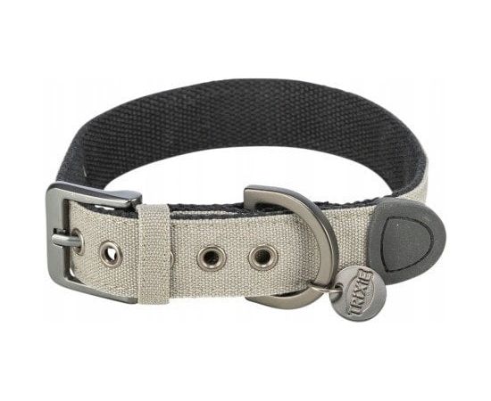 Trixie CityStyle, obro�a, dla psa, bawe�na, jasnoszara, S�M: 30�37 cm/25 mm, szeroka