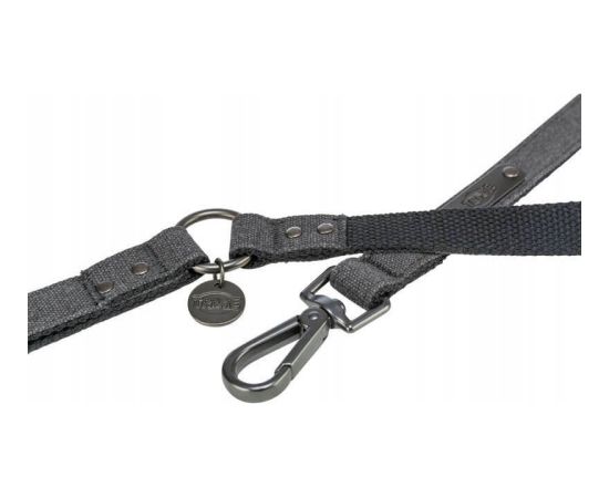 Trixie CityStyle, smycz, dla psa, bawe�na, czarna, S�M: 1.20 m/13 mm