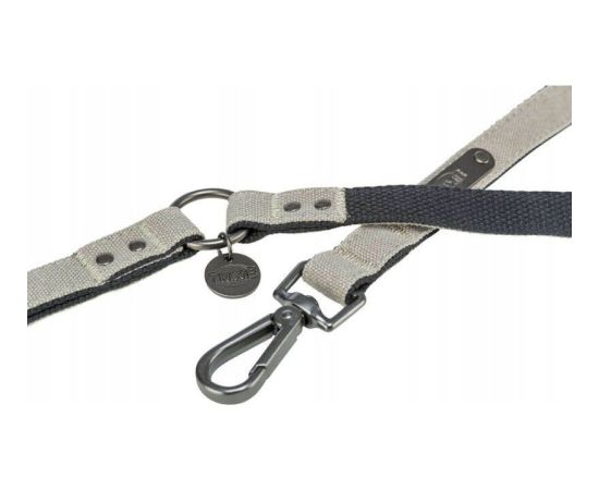 Trixie CityStyle, smycz, dla psa, bawe�na, jasnoszara, S�M: 1.20 m/13 mm