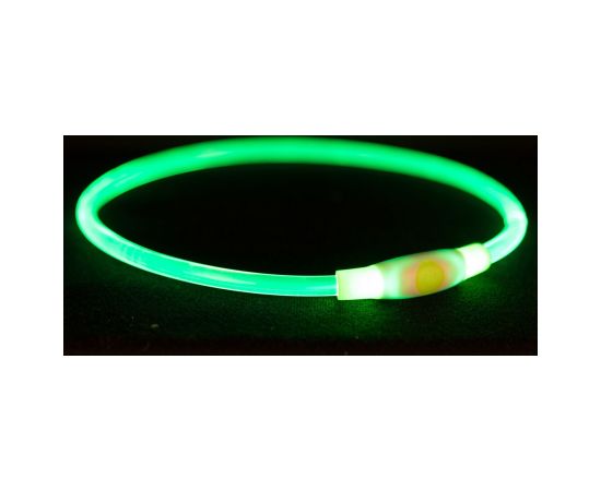 Trixie Flash light ring USB, S–M: 40 cm/ø 8 mm, grøn