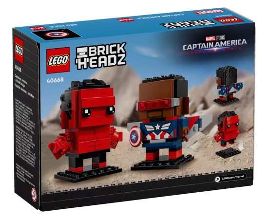 LEGO 40668 Super Heroes - Figurki Kapitana Ameryki i Czerwonego Hulka