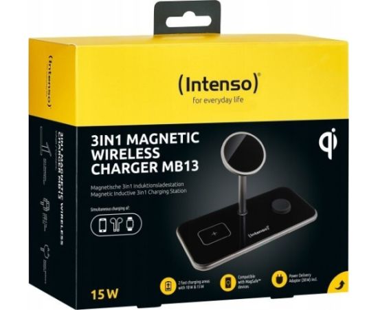 Intenso 3in1 Magnetic Wireless Charger MB13 black