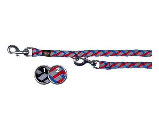 Trixie Smycz Cavo Reflect regulowana - Czarna 1.8 cm