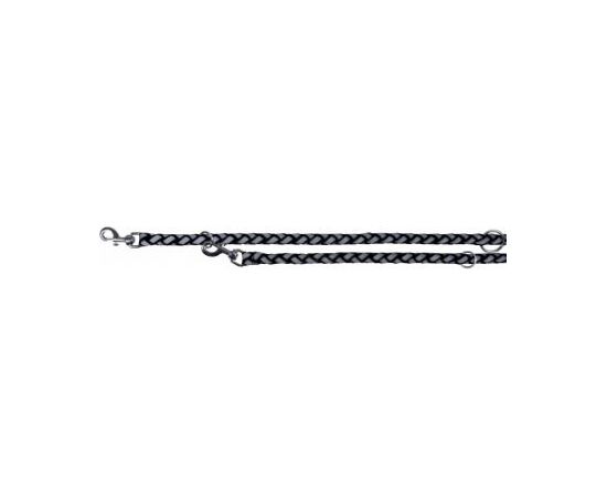 Trixie SMYCZ NYLON 2m/12mm SREBRNO-CZARNA