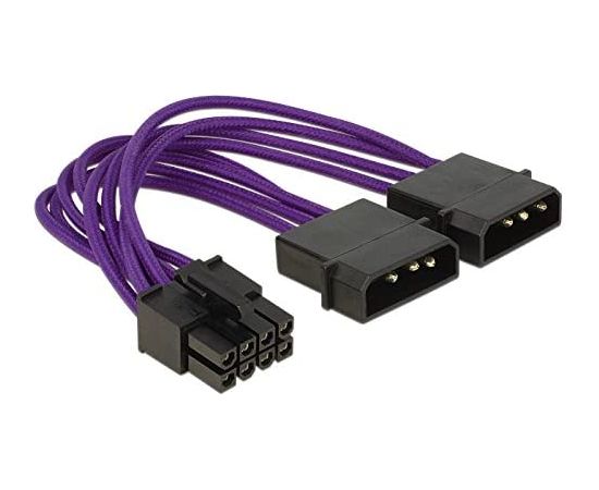 DeLOCK Power 8P EPS-2x4P vt 0.15cm - sleeved