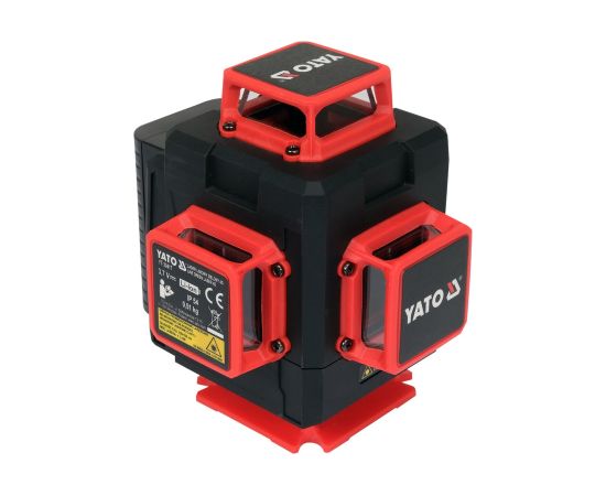 Krustveida lāzera nivelieris Yato YT-30417; 3,7 V; 2x4,0 Ah akum.