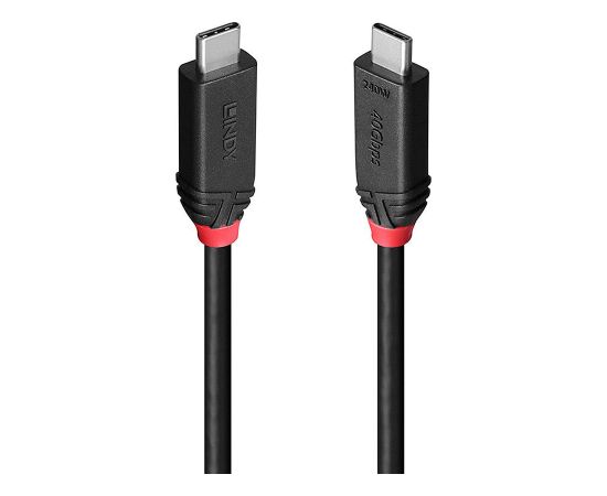 CABLE USB4 240W TYPE C 2M/BLACK LINE 37002 LINDY