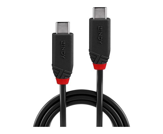 CABLE USB4 240W TYPE C 2M/BLACK LINE 37002 LINDY