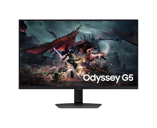 LCD Monitor SAMSUNG ODYSSEY G5 32" Gaming Panel VA 2560x1440 16:9 180Hz 1 ms Colour Black LS32DG502EUXEN
